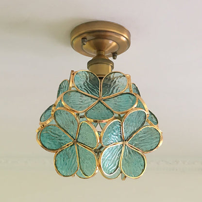 Retro Flower Ceiling Light | Colourful Vintage-Inspired PVC Flush Mount 6