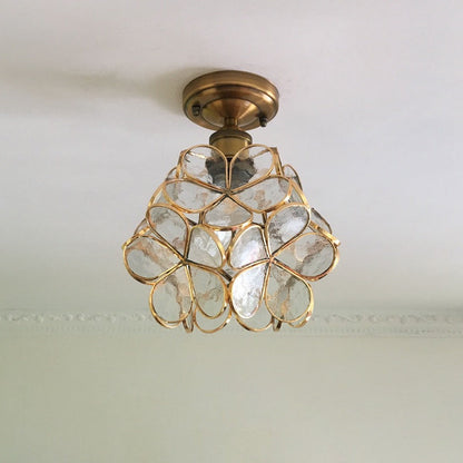 Retro Flower Ceiling Light | Colourful Vintage-Inspired PVC Flush Mount 7