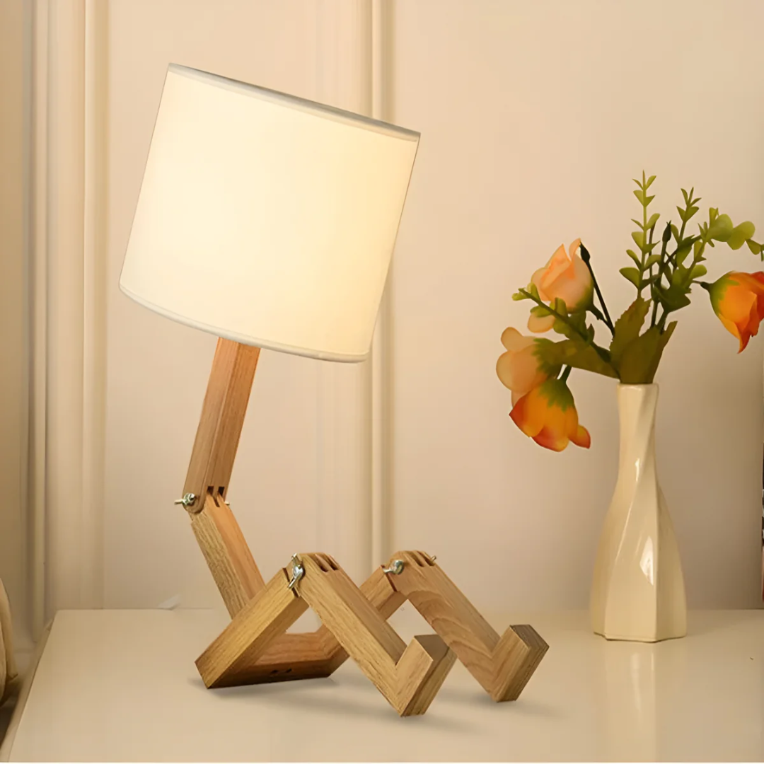 Rilna Table Lamp | Flexible Wooden Design Light 0