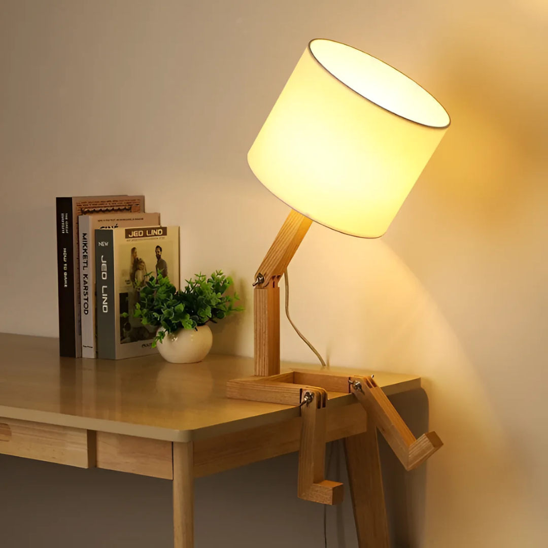Rilna Table Lamp | Flexible Wooden Design Light 3