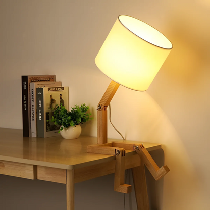 Rilna Table Lamp | Flexible Wooden Design Light 3