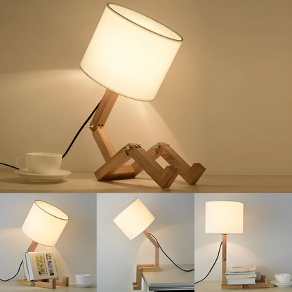 Rilna Table Lamp | Flexible Wooden Design Light 7
