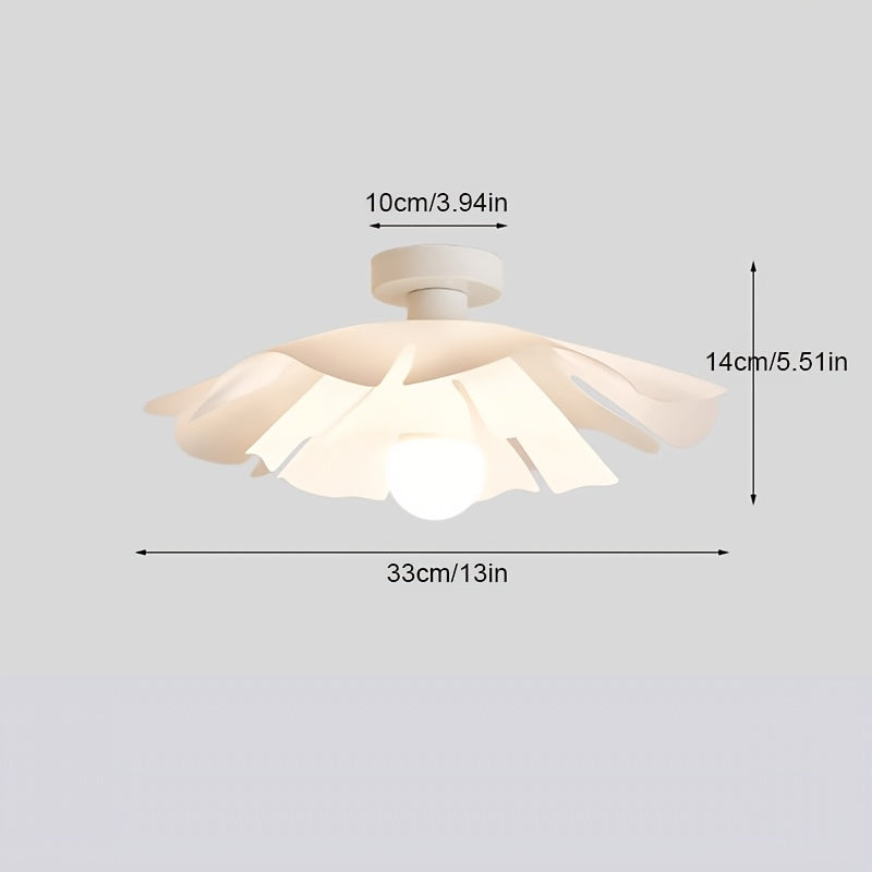 Rose Petal Ceiling Light | Modern Semi-Flush Flower Design 0