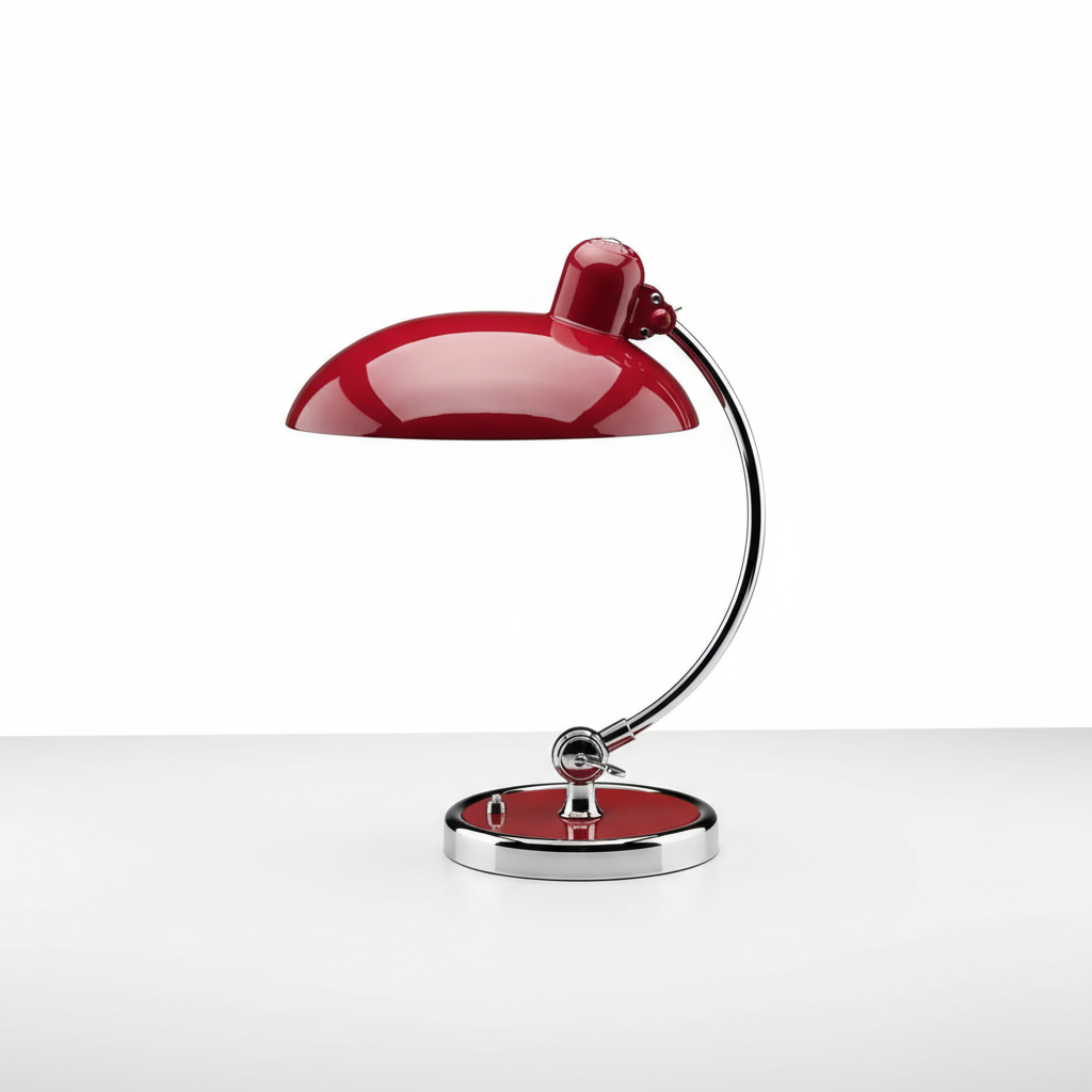 ScandiArc Table Lamp | Bauhaus-Inspired Curved Metal Design 10