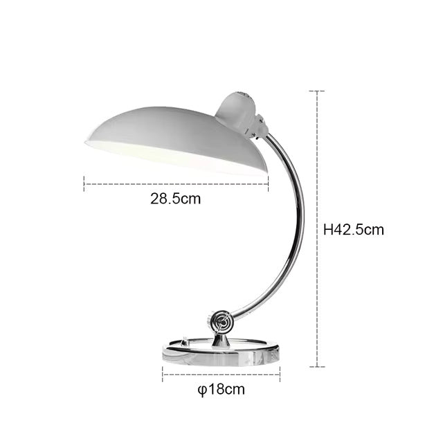 ScandiArc Table Lamp | Bauhaus-Inspired Curved Metal Design 8