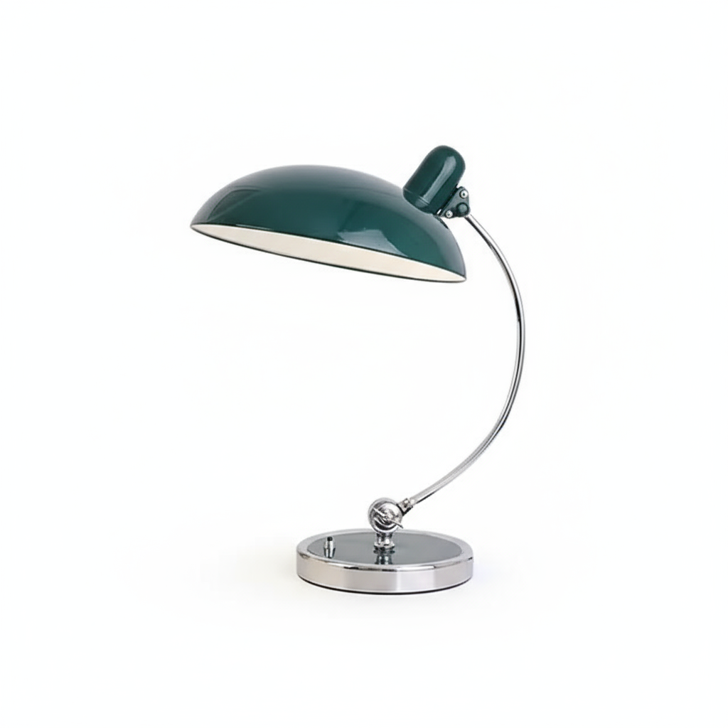 ScandiArc Table Lamp | Bauhaus-Inspired Curved Metal Design 9