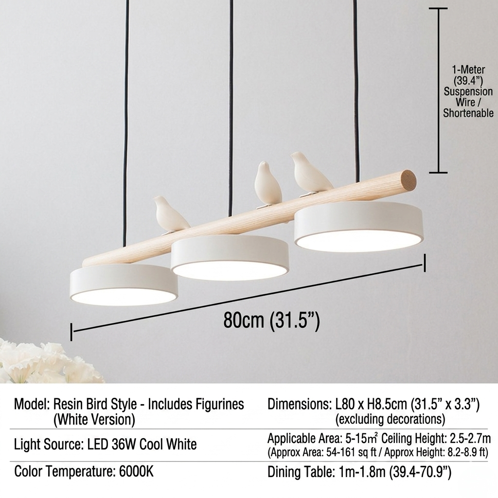 Sienna Bird Round Chandelier | Modern Nature-Inspired LED Ceiling Light 1