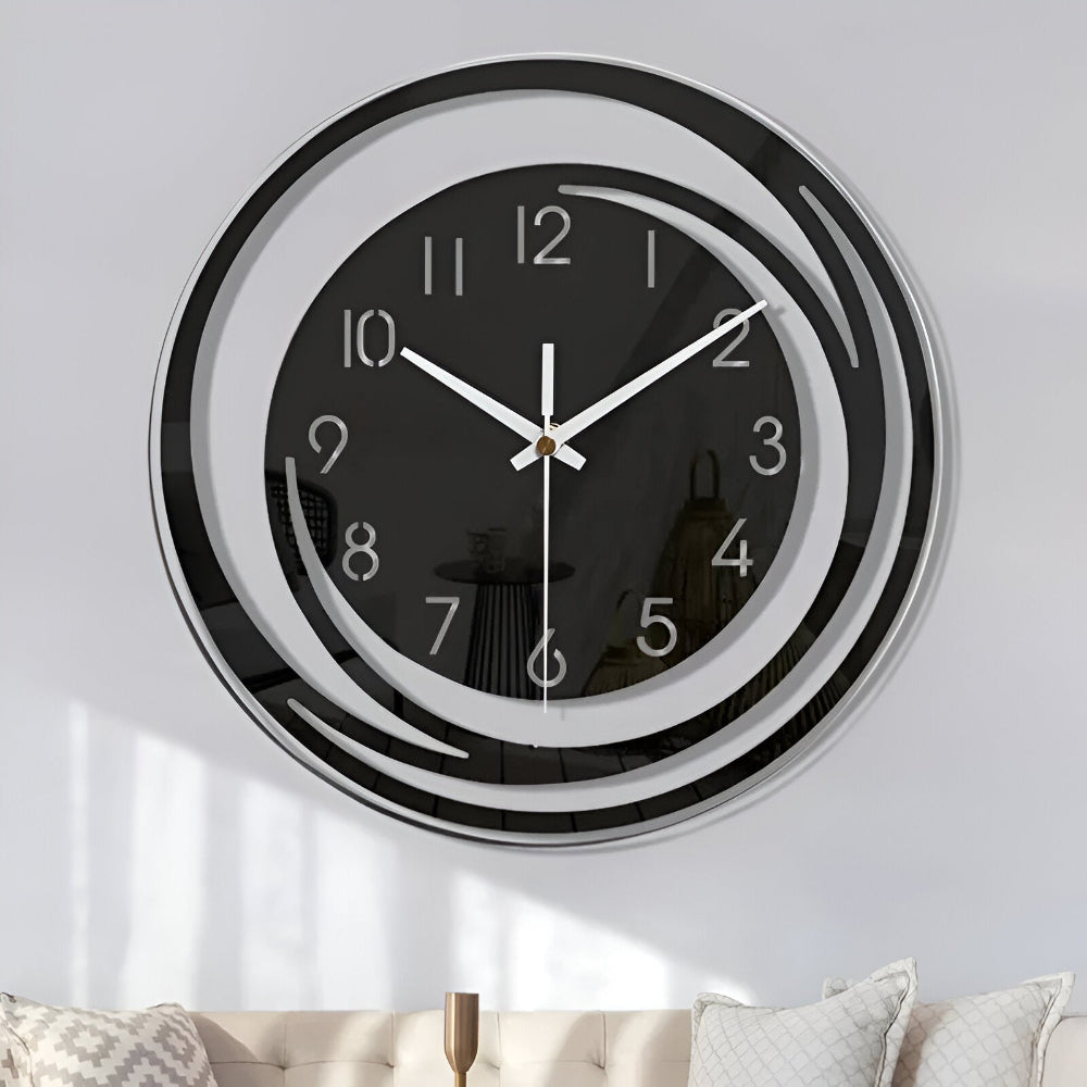 Sorana Wall Clock | Modern Black Acrylic Scandinavian Design 2
