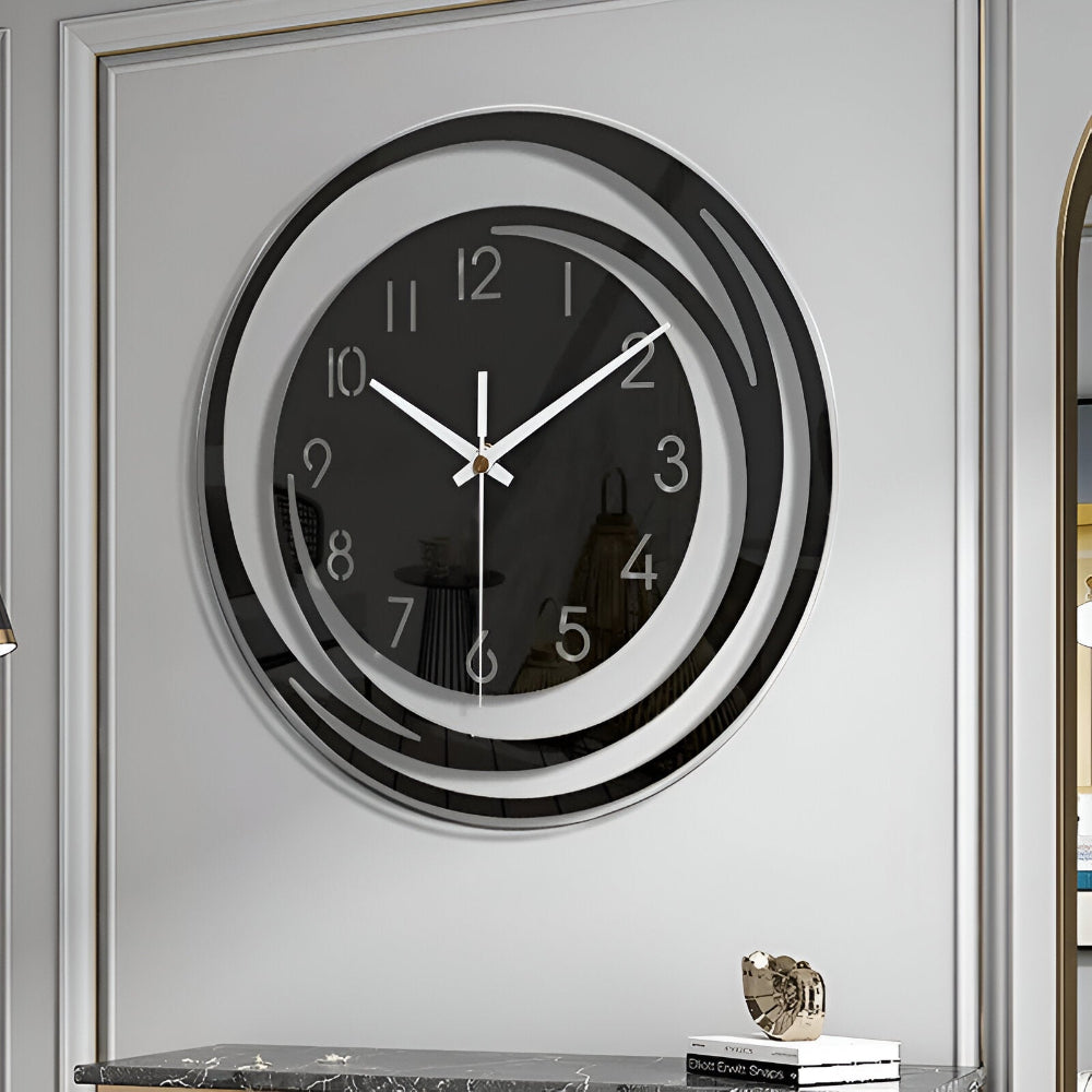 Sorana Wall Clock | Modern Black Acrylic Scandinavian Design 3