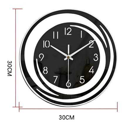 Sorana Wall Clock | Modern Black Acrylic Scandinavian Design 6