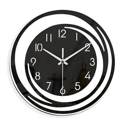 Sorana Wall Clock | Modern Black Acrylic Scandinavian Design 7