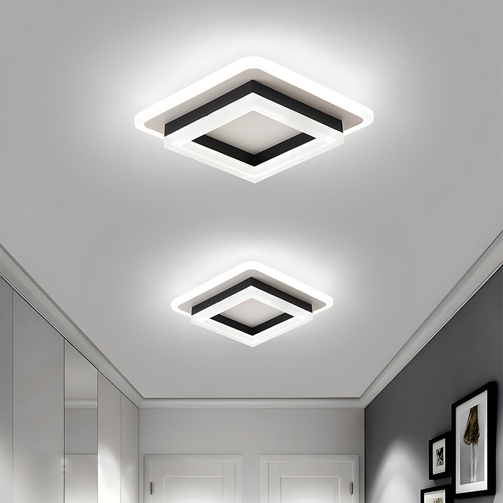 Square LED Ceiling Light | Modern Flush Mount Fixture 0