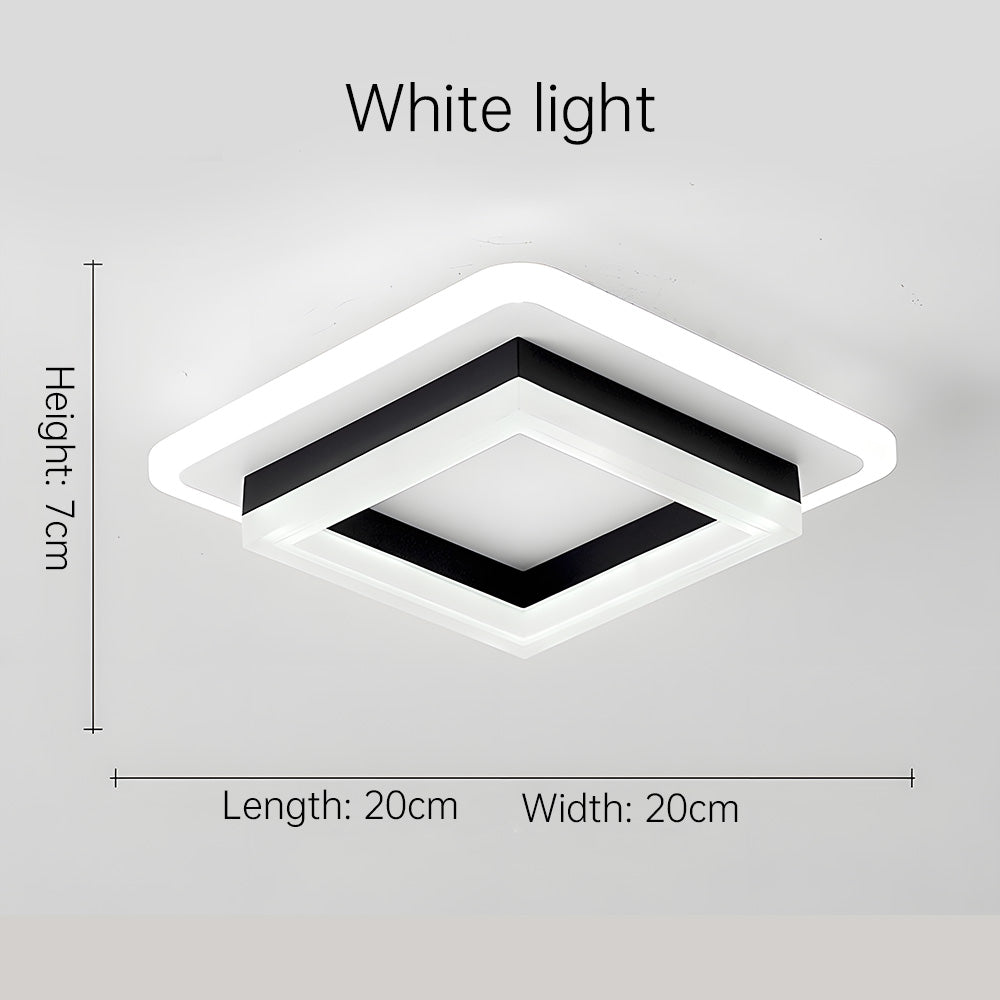 Square LED Ceiling Light | Modern Flush Mount Fixture 5