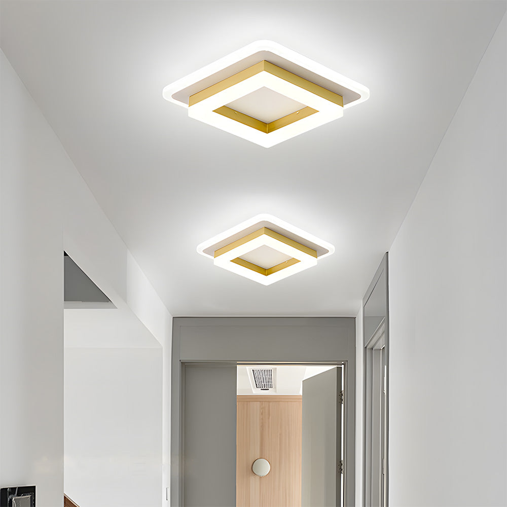Square LED Ceiling Light | Modern Flush Mount Fixture 7