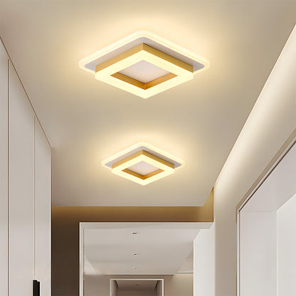 Square LED Ceiling Light | Modern Flush Mount Fixture 8