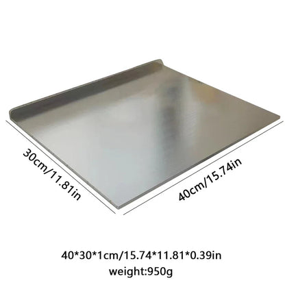 Stainless Steel Chopping Board | Double-Sided Cutting & Kneading Panel – Durable Kitchen Tool 0
