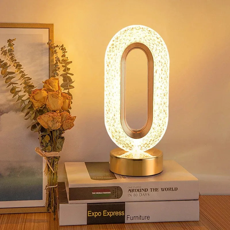Stellora | 3D Crystal LED Night Light | Rechargeable Touch Dimming Lamp 1