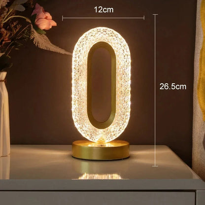 Stellora | 3D Crystal LED Night Light | Rechargeable Touch Dimming Lamp 3