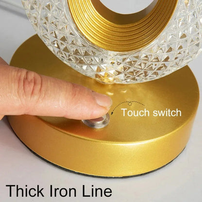 Stellora | 3D Crystal LED Night Light | Rechargeable Touch Dimming Lamp 5
