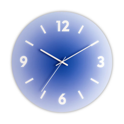 Sunset Glass Wall Clock | Modern Gradient Design 6