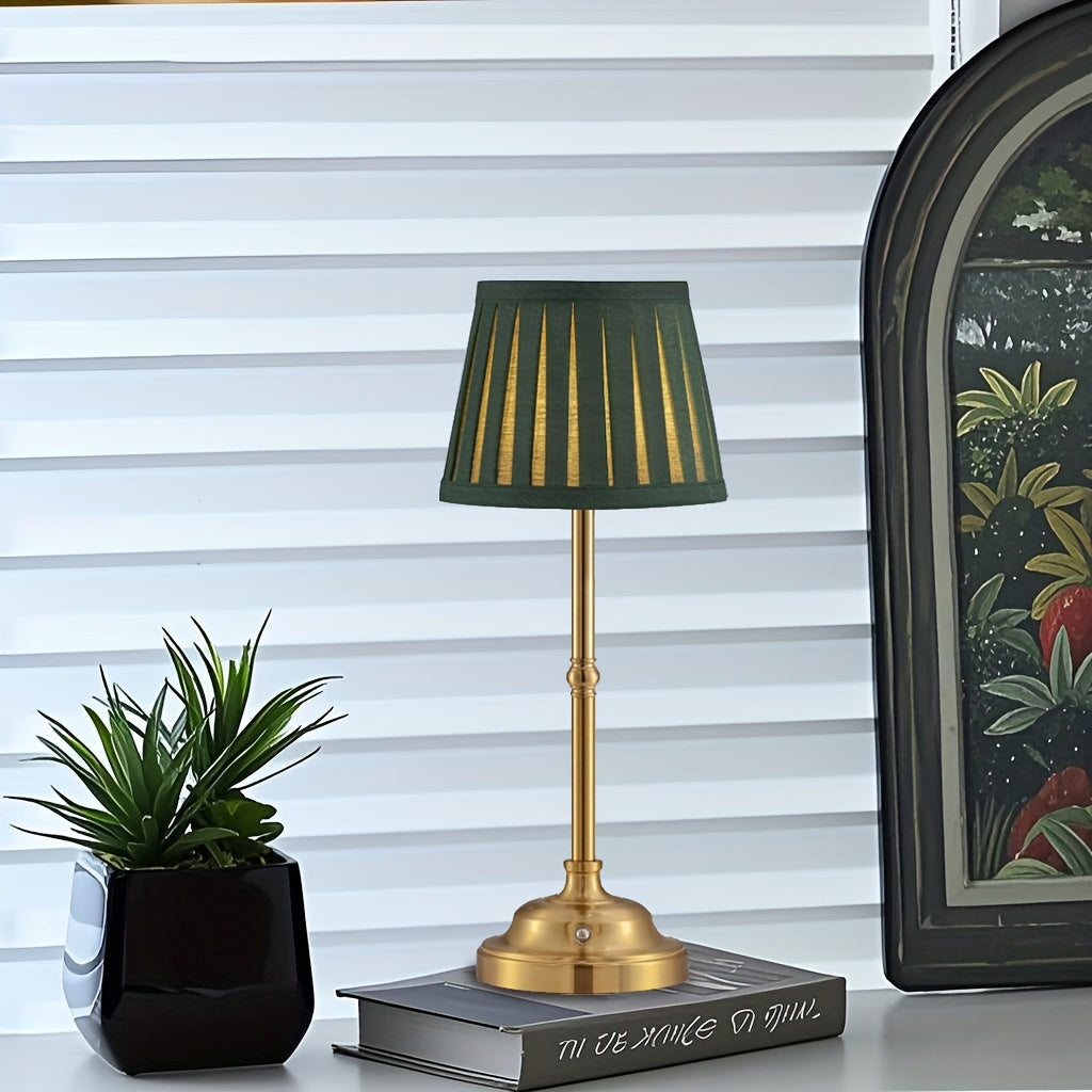 Table Lamp Cordless Rechargeable Brass LED Touch Dimmable 2