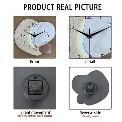 TempoStone | Modern Simple Wall Clock | Silent Quartz Design 5