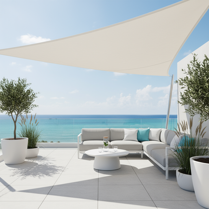 Triangle Shade Sail | Waterproof Sun Shade Canopy with UV Protection | Stylish Outdoor Cover for Patio Comfort 1