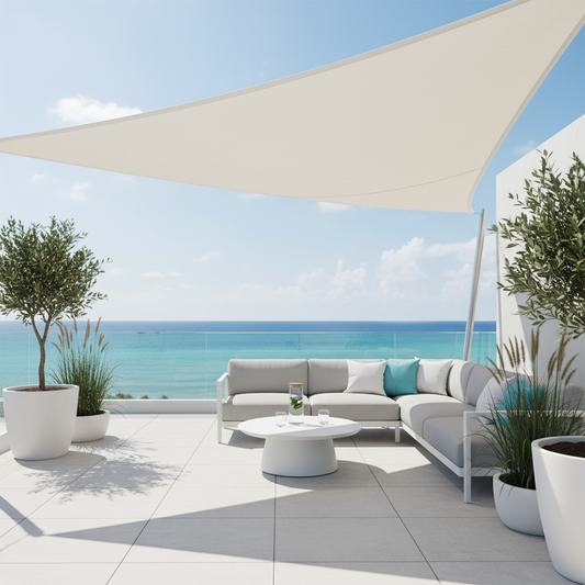Triangle Shade Sail | Waterproof Sun Shade Canopy with UV Protection | Stylish Outdoor Cover for Patio Comfort 1