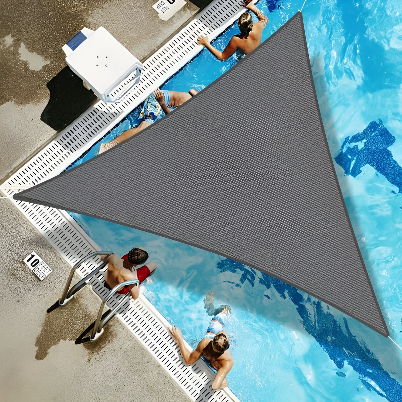 Triangle Shade Sail | Waterproof Sun Shade Canopy with UV Protection | Stylish Outdoor Cover for Patio Comfort 6