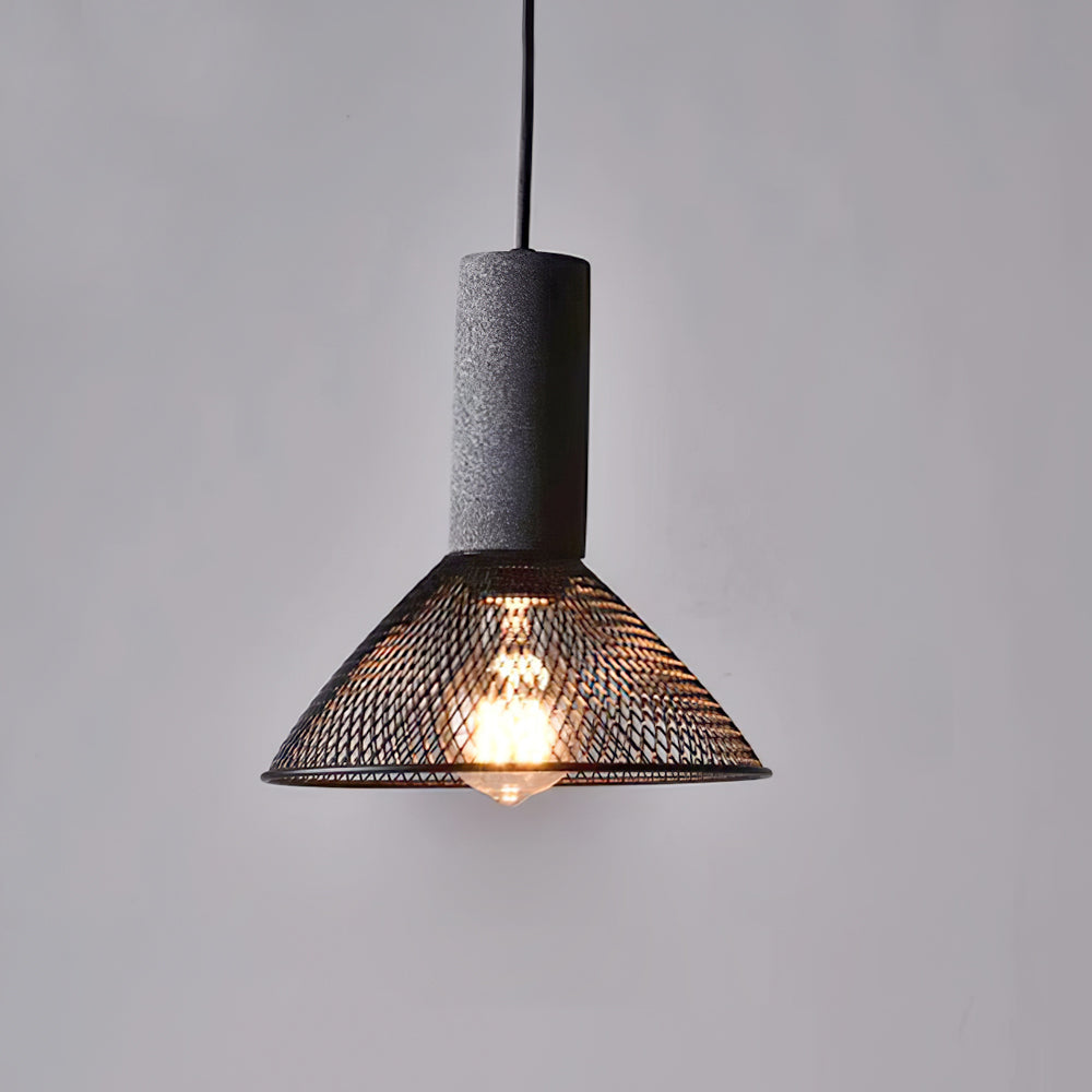 Urban Concrete Pendant Light | Industrial LED Hanging Lamp 10