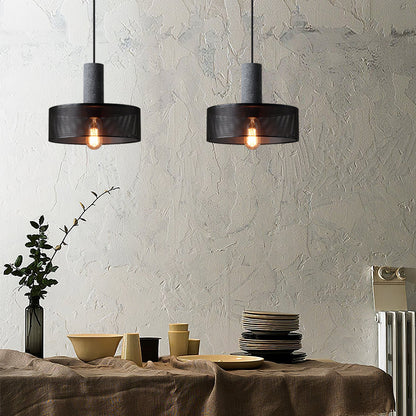 Urban Concrete Pendant Light | Industrial LED Hanging Lamp 8