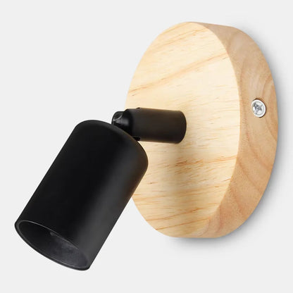 Vintage Retro Wall Lamp | Adjustable Wooden & Metal Sconce 0