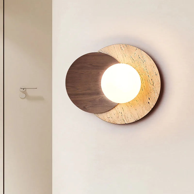 Wabi-Sabi Stone Wall Lamp | Modern Natural Texture Design 0