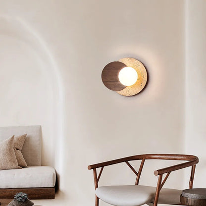 Wabi-Sabi Stone Wall Lamp | Modern Natural Texture Design 1