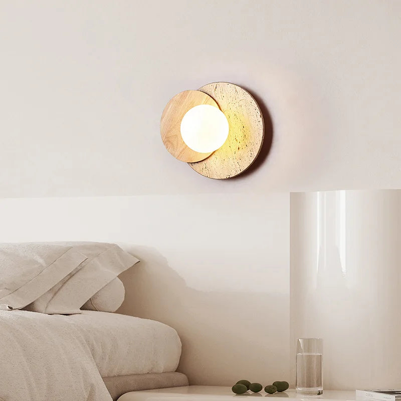 Wabi-Sabi Stone Wall Lamp | Modern Natural Texture Design 2