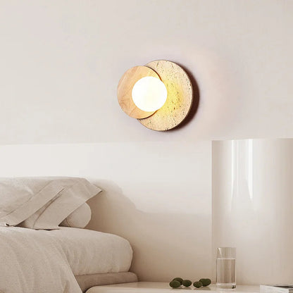 Wabi-Sabi Stone Wall Lamp | Modern Natural Texture Design 2