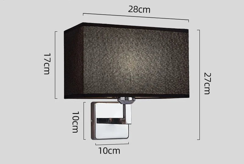 Wall Lamp with Reading Light | E27 Bedside Wall Sconce 0