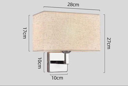 Wall Lamp with Reading Light | E27 Bedside Wall Sconce 4