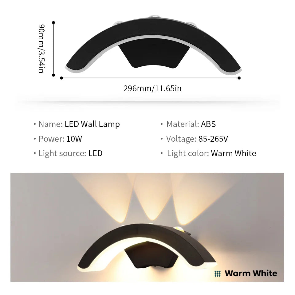 Waterproof Outdoor Wall Light | Modern ABS Lantern with IP66 Rating | Perfect for Gardens and Patios 4