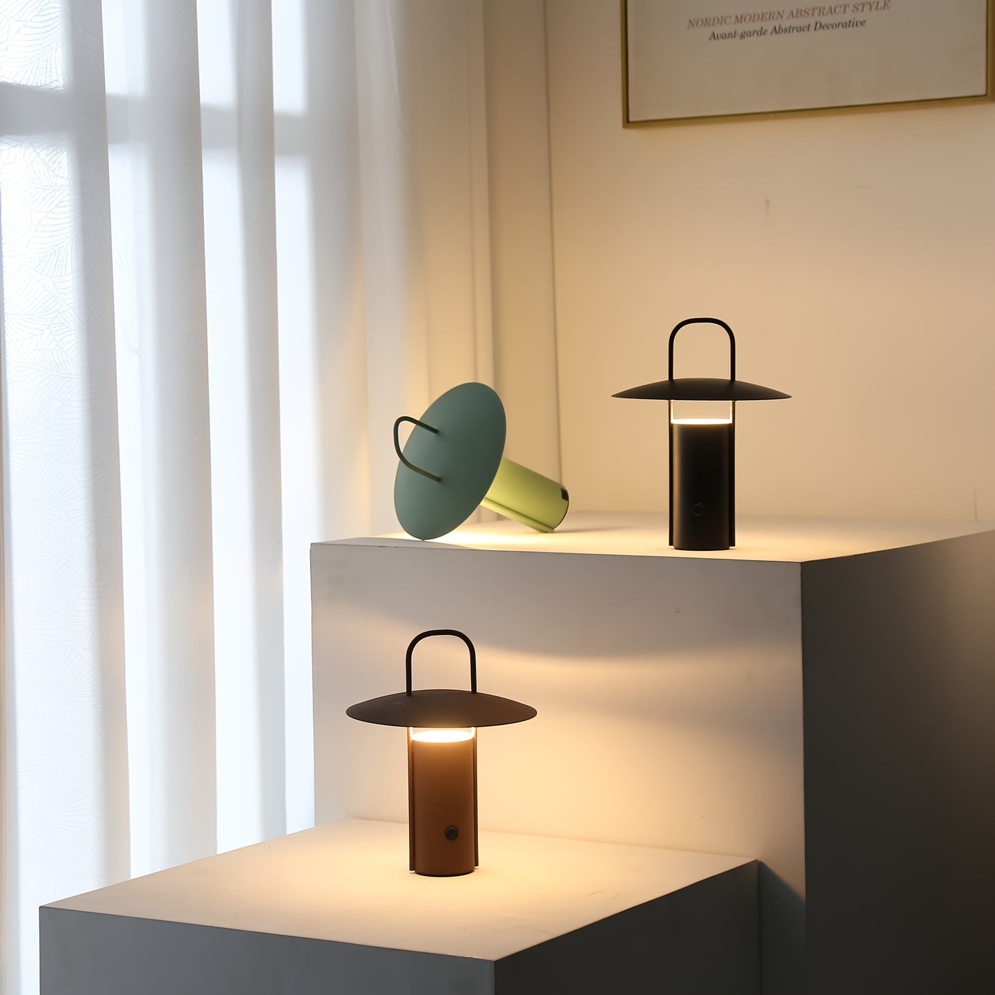 Wireless LED Touch Lamp | USB Rechargeable Metal Table Light 4