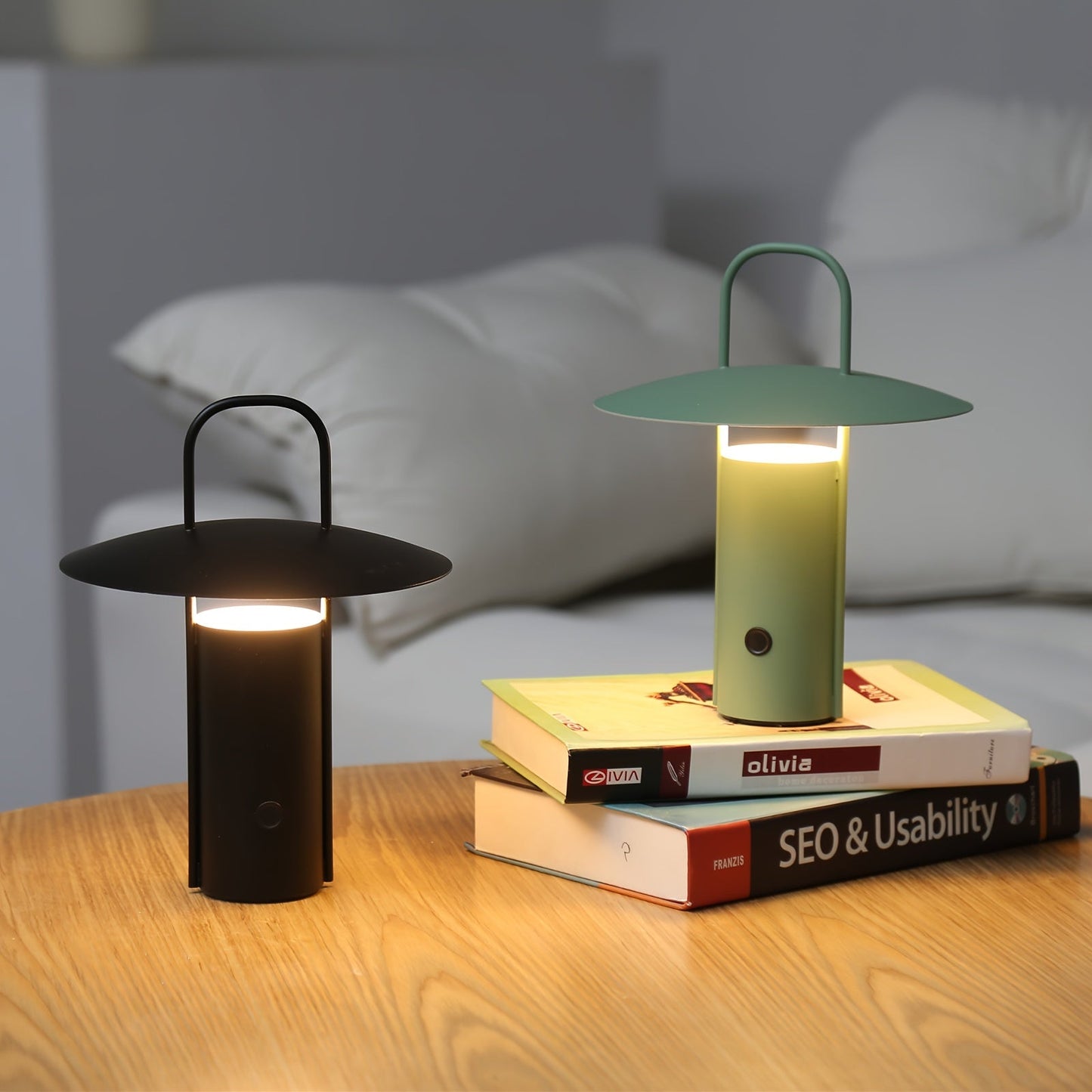 Wireless LED Touch Lamp | USB Rechargeable Metal Table Light 5