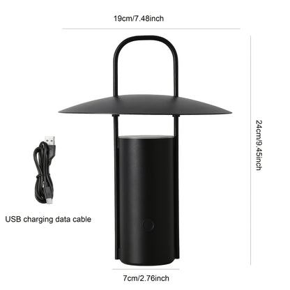 Wireless LED Touch Lamp | USB Rechargeable Metal Table Light 8