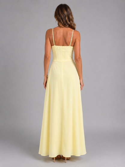 Women’s Strappy Maxi Dress – Elegant Flowing Summer Dress