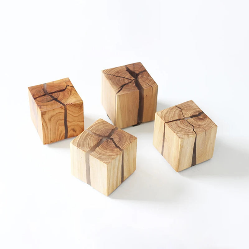 WoodAura Wall Light | Hand-Carved Solid Wood Resin Design 6