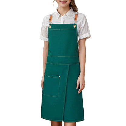 WorkEase | Waterproof Canvas Apron | Split Skirt Design with Pockets 0