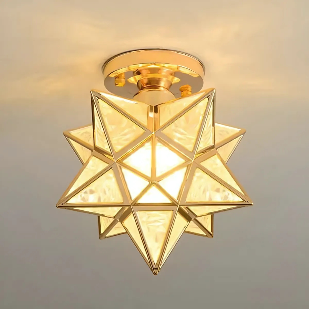 Xelio LED Ceiling Lamp | Elegant Geometric Star Light 0
