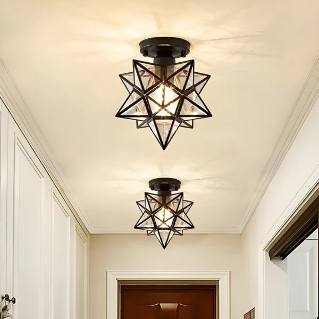 Xelio LED Ceiling Lamp | Elegant Geometric Star Light 1