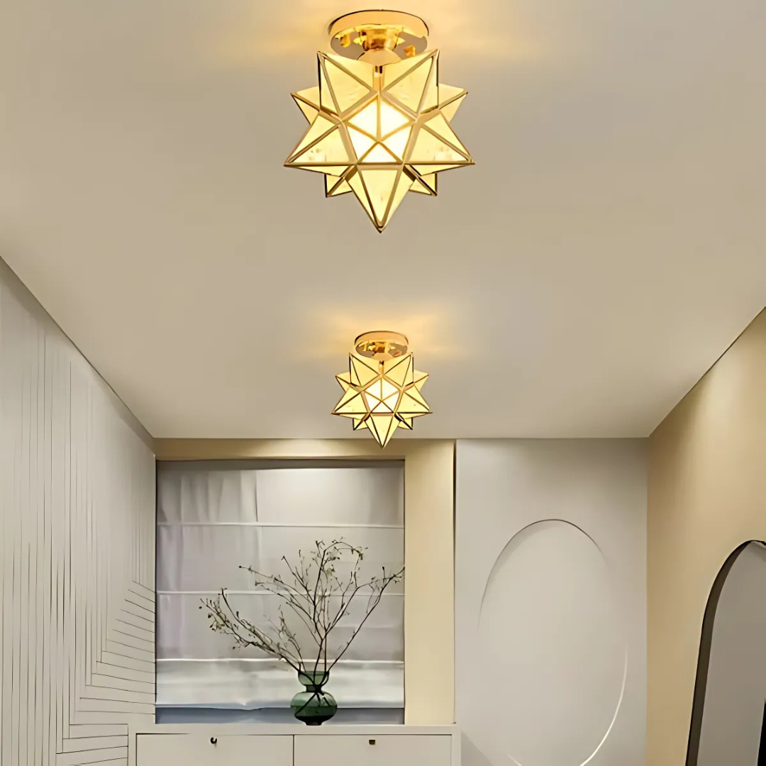 Xelio LED Ceiling Lamp | Elegant Geometric Star Light 2