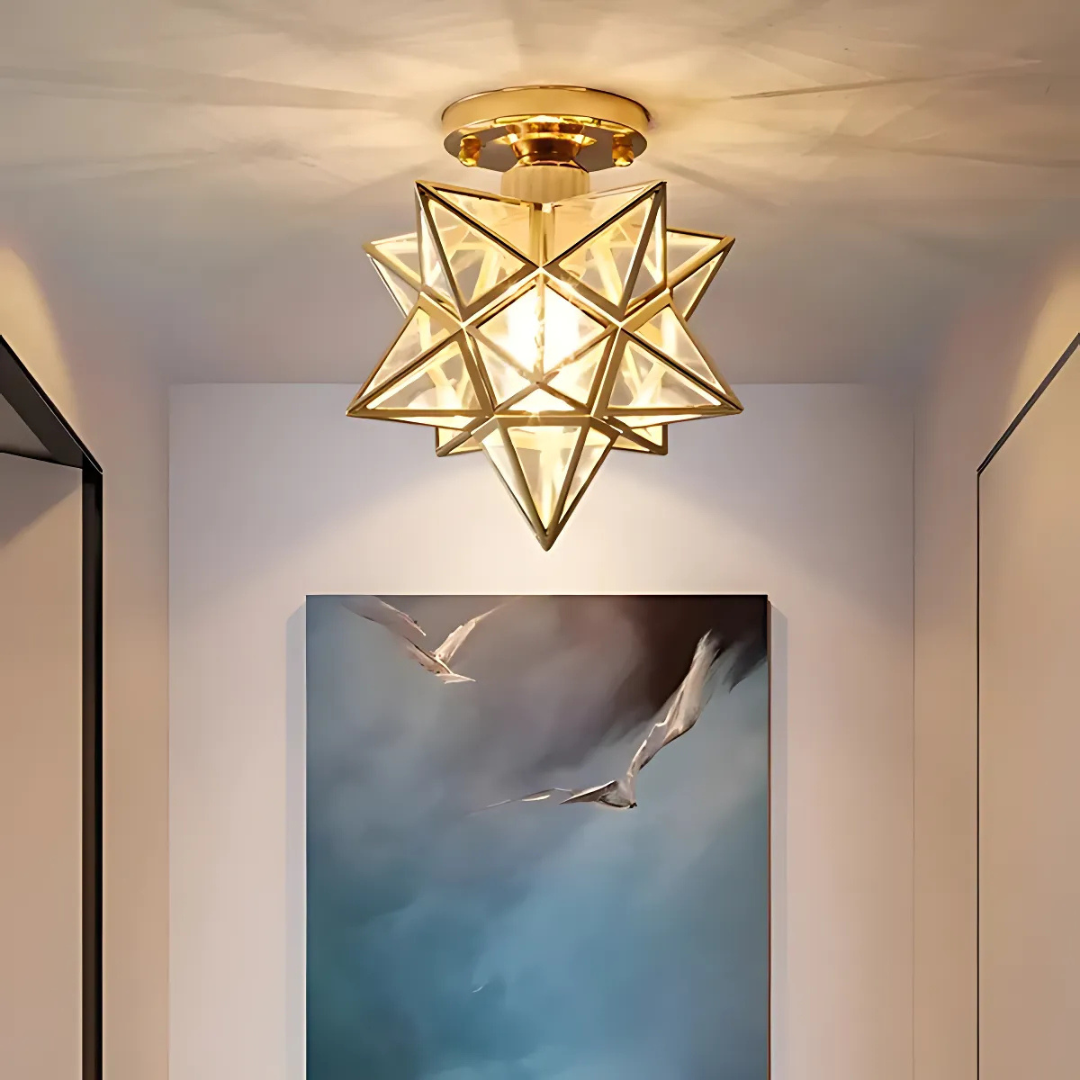 Xelio LED Ceiling Lamp | Elegant Geometric Star Light 4
