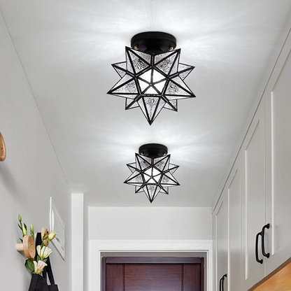 Xelio LED Ceiling Lamp | Elegant Geometric Star Light 5